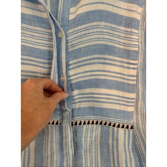 NWOT H&M x Lemlem by Liya Kebede linen striped shirt dress, $180 Large - Picture 9 of 9